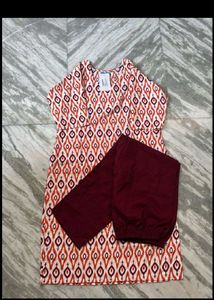 Printed Kurta with Pants Set