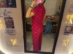Cute Red Smile Face Pajama Set