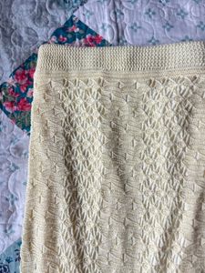 butter yellow Crochet Maxi Skirt