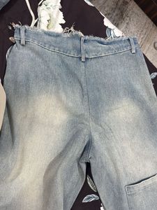 Vintage Wash Wide Leg Jeans