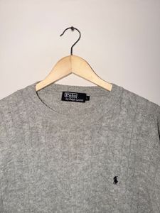 Polo Ralph Lauren Cable Knit Grey Sweater