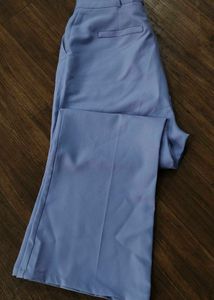 Light Blue Wide Leg Trousers