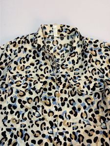 Leopard Print Button-Up Shirt