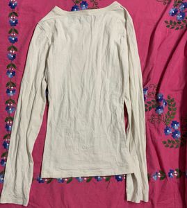 White Long Sleeve Top