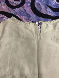 Elegant Green Sequin crop top and blouse