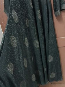 Black Ethnic umbrella abhaya