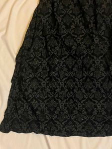 Elegant Black Kurta Set with Intricate Design
