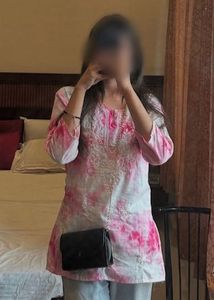 Pink Tie-Dye Kurta with White Embroidery