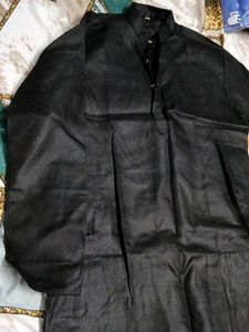 Men's Black Kurta