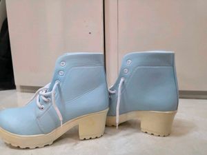 Blue Ankle Boots