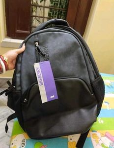 BIGBERRY Stylish Lether Black Backpack (RH)