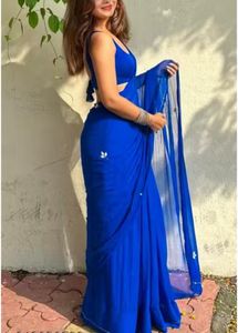 Elegant Blue Saree