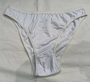 White Briefs 💛with Decorative Trim