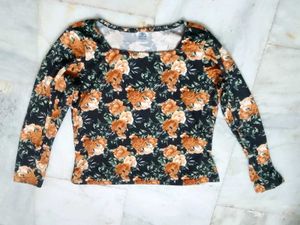 Floral Print Long Sleeve Top