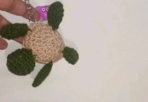 Crochet Turtle Keychain