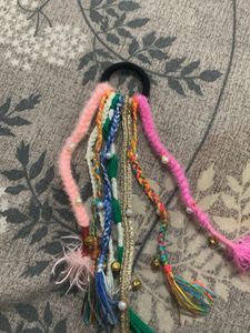 Boho Braided Hair Tie with Bells