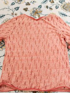 Peach Textured top