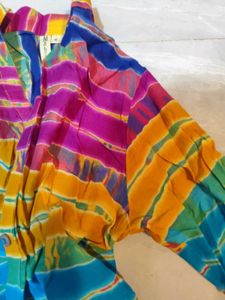 Vibrant Tie-Dye multicolored top