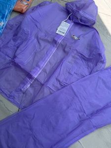OFFER 😮😮🔥Purple  unisex Raincoat Set