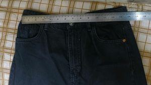 bershka Black Wide Leg Jeans