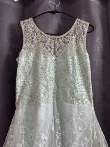 Elegant Embroidered Ethnic Gown