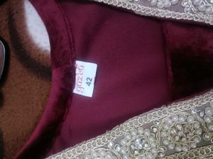 Party Wear Velvet Suit With Pant &amp; Dupatta In