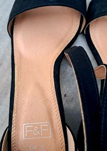 Chic Black Ankle Strap Heels