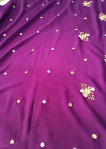 Beautiful Purple Saree