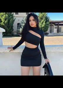 Chic Black Cut-Out Mini Dress