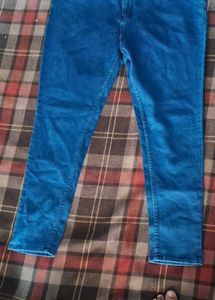 Vibrant Blue Denim Jeans