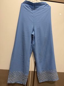 Beautiful Blue Embellished Gown with dupatta