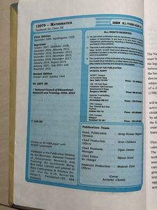 Mathematics Textbook for Class XII Part I