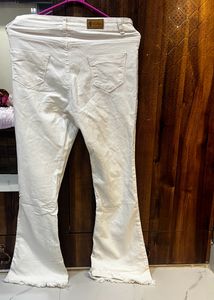 Boot Cut White Denim