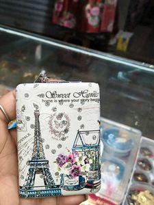 Eiffel Tower Print mirror Keychain