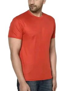 Men Solid Round Neck T shirt Pack Of 1