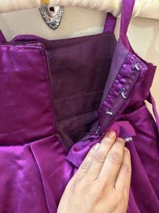Adorable Purple Party Dress with Sequins