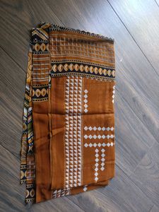 Orange Printed Kurta Set