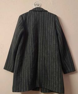 Striped Herringbone Blazer Jacket