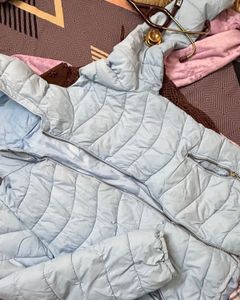 Light Blue Puffer Jacket