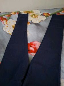 Navy Blue Skinny Fit Pants