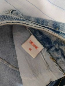 Distressed Denim Shorts