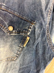 buckaroo Distressed Denim Western Shirt