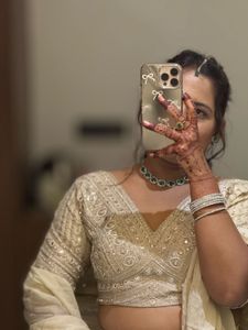 Ivory Embellished Lehenga Choli Set