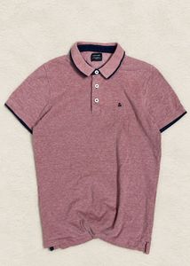 Jack & Jones Men's Pink Polo Shirt