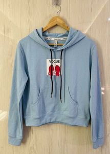 Light Blue "Vogue" Graphic Hoodie