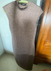 Sleeveless Mock Neck Knit Dress