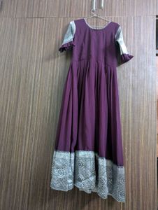 Elegant Purple Ethnic Gown