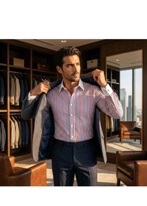 Striped Men's Casual Shirt
