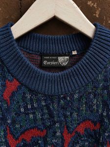 Corsieri Italian Blue Knit Sweater
