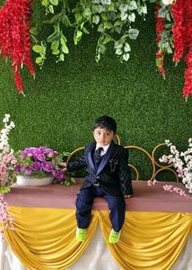 Boys Navy Blazer Suit Set